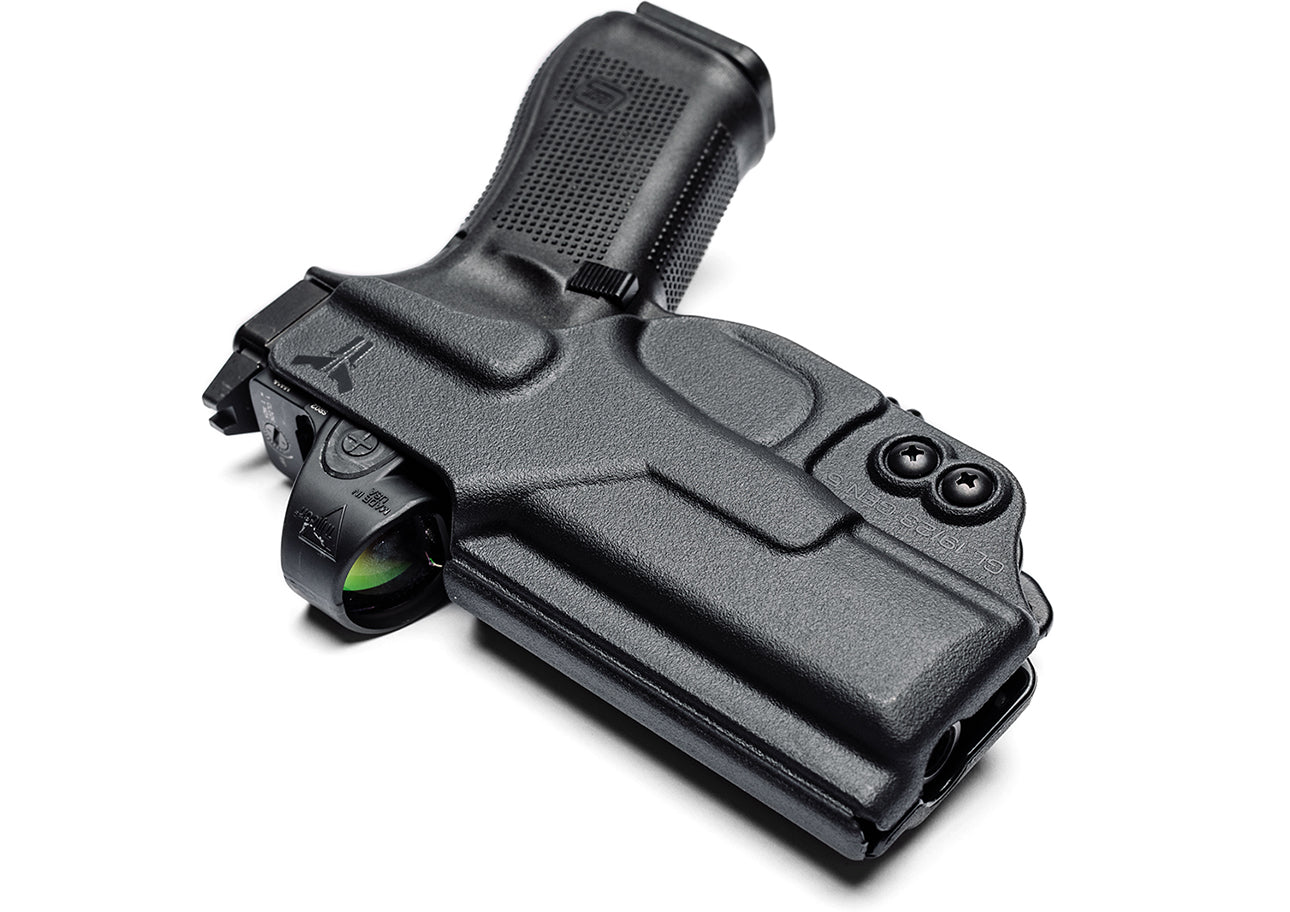 Ultimate Klipt Appendix Inside the Waistband (AIWB) Holster with Glock 45 and Trijicon SRO