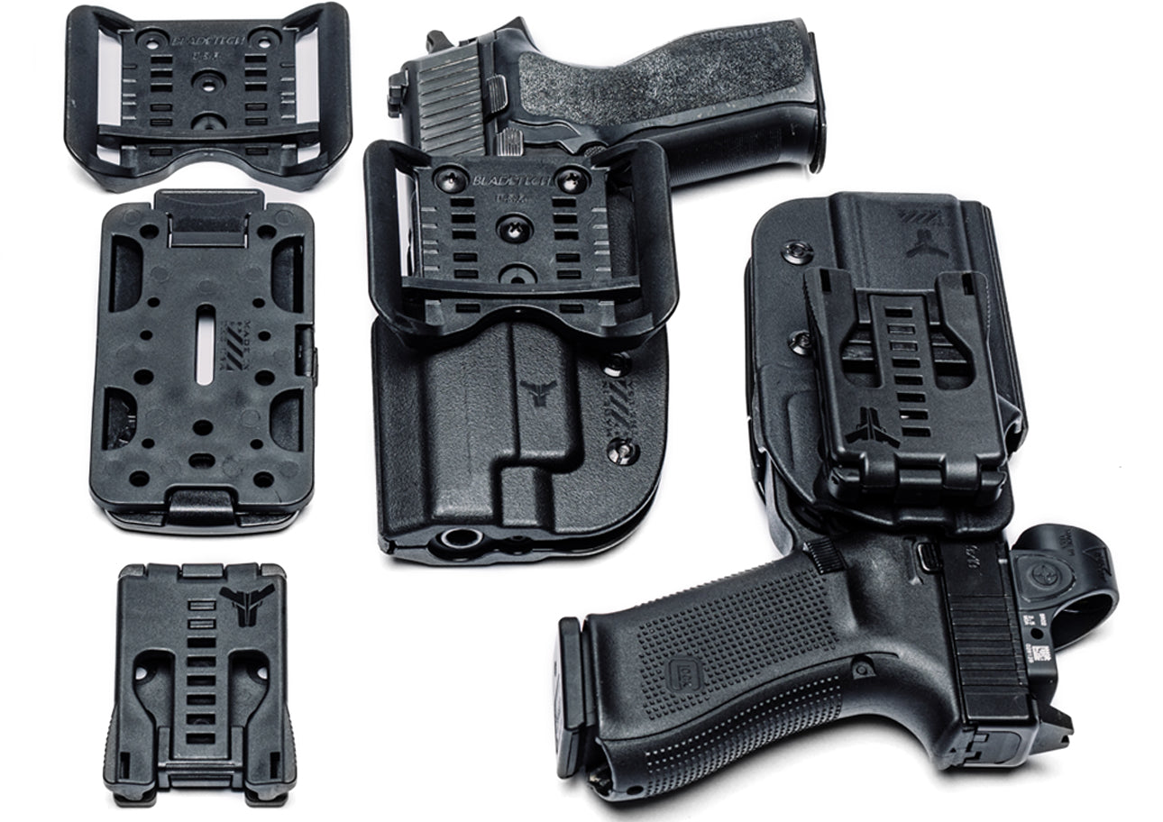 Signature Outside the Waistband (OWB) Holster with Attachments Adjustable Stingray Loop, TMMS Large, and Tek-Lok