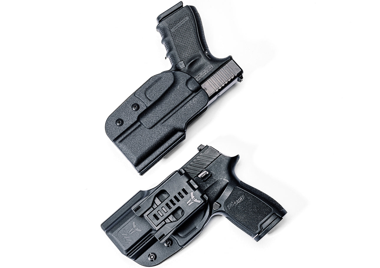 Signature Outside the Waistband (OWB) Holster with Glock 19 and Sig Sauer P320 Fullsize