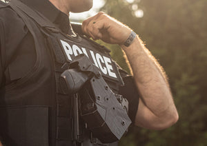 Law enforcement taser holsters and tactical duty attachments.