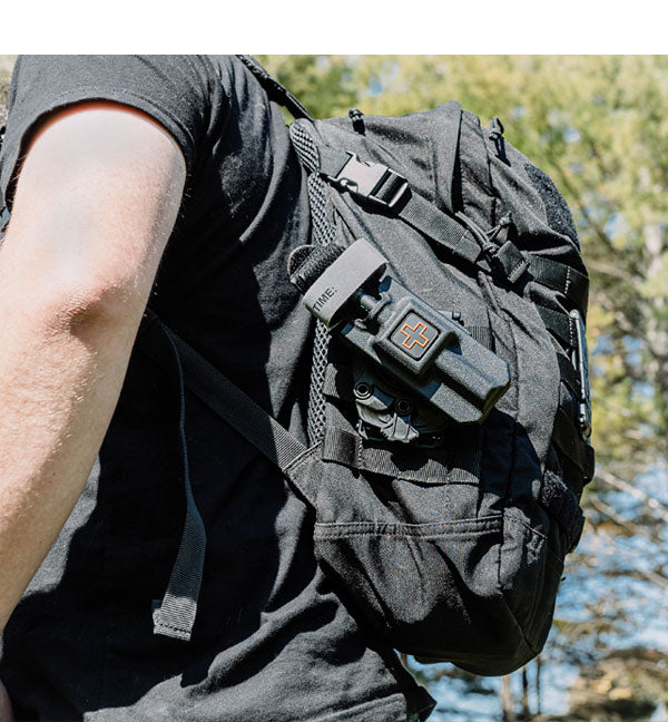 Tek-Mount attached to a MOLLE backpack