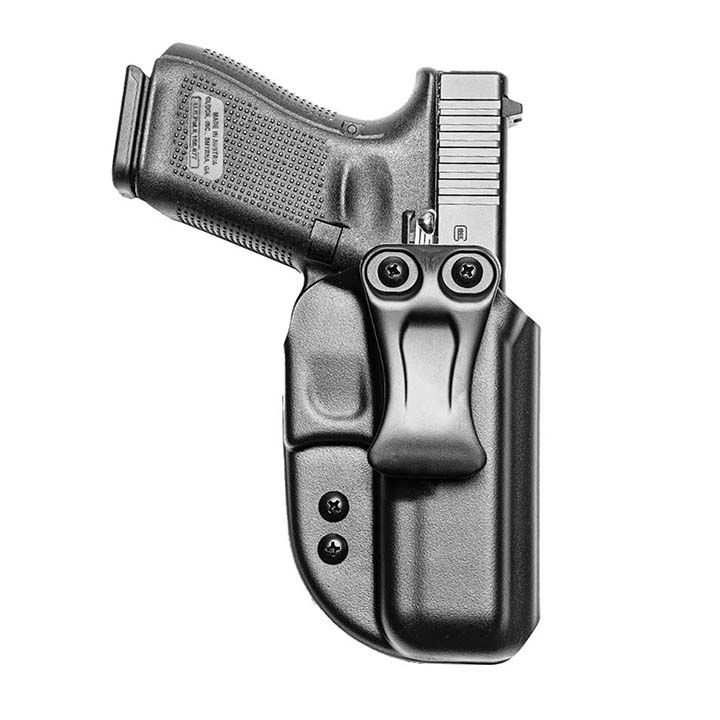 Blade-Tech’s Nano IWB concealed carry holster shown in black