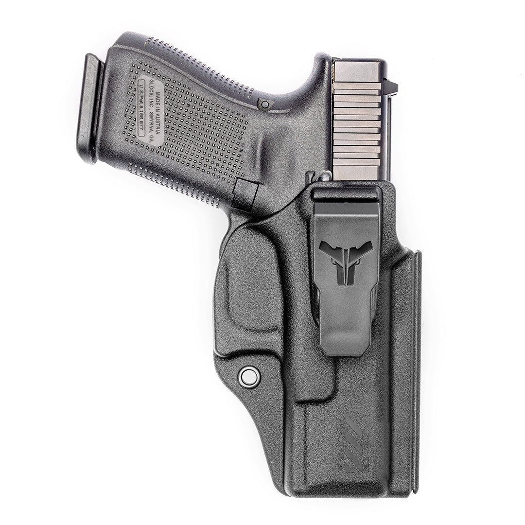 klipt concealed carry inside the waistband iwb gun holster - front view of Klipt IWB Holster from Blade-Tech